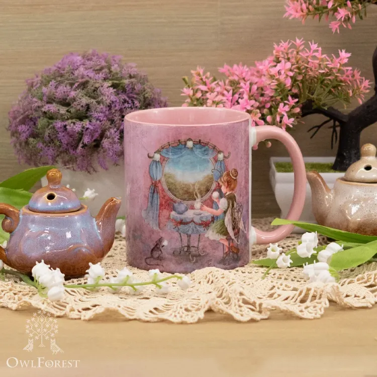 “Fairy and Lily of the Valley Tea” Mug