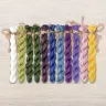 Set of OwlForest Hand-Dyed Threads for the “Flower Quaker Ball” Chart (Thread Trade n.a. Kirov)