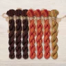 Set of OwlForest Hand-Dyed Threads for the “Queen of Flowers” (DMC) 
