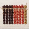 Set of OwlForest Hand-Dyed Threads for the “Queen of Flowers” (DMC) 