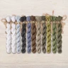 Set of OwlForest Hand-Dyed Threads for the “Snow leopard” Chart (DMC)