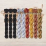 Set of OwlForest Hand-Dyed Threads for the «Moon Toad» (DMC)
