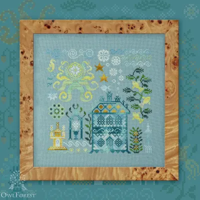 Digital embroidery chart “Atlantis. Octopus”