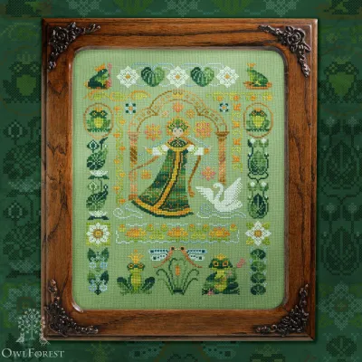 Digital embroidery chart “Princesses-frogs”