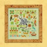 Printed embroidery chart “Lemuria. Lemur”