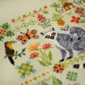 Printed embroidery chart “Lemuria. Lemur”