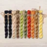 Set of OwlForest Hand-Dyed Threads for the “Pumpkin Night” Chart (Thread Trade n.a. Kirov)