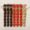 Set of OwlForest Hand-Dyed Threads for the “Queen of Flowers” (Thread Trade n.a. Kirov) 