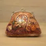 “Melancholy Time” Cotton Kiss Clasp Pouch