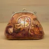 “Melancholy Time” Cotton Kiss Clasp Pouch