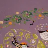 Printed embroidery chart “Singing Goldcrests”