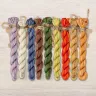 Set of OwlForest Hand-Dyed Threads for “The Little Wood Folk. Hedgehogs” Chart (Thread Trade n.a. Kirov)