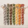 Set of OwlForest Hand-Dyed Threads for the “Golden Bees” Chart (Thread Trade n.a. Kirov)