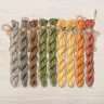 Set of OwlForest Hand-Dyed Threads for the “Golden Bees” Chart (Thread Trade n.a. Kirov)