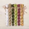 Set of OwlForest Hand-Dyed Threads for the “Snail Houses. Grape” Chart (DMC)