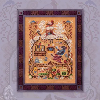 Embroidery kit “Forest Houses. Mole”