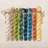 Set of OwlForest Hand-Dyed Threads for the “Kingfishers” Chart (Thread Trade n.a. Kirov)