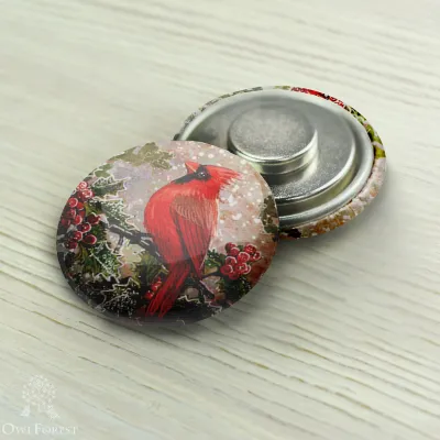 Magnet Needle Minder “Red Cardinal”