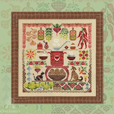Printed embroidery chart “Borshch”
