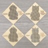 Set of Perforated Plywood Forms for the “Christmas-tree Decorations” Charts  (Cats and Owls)