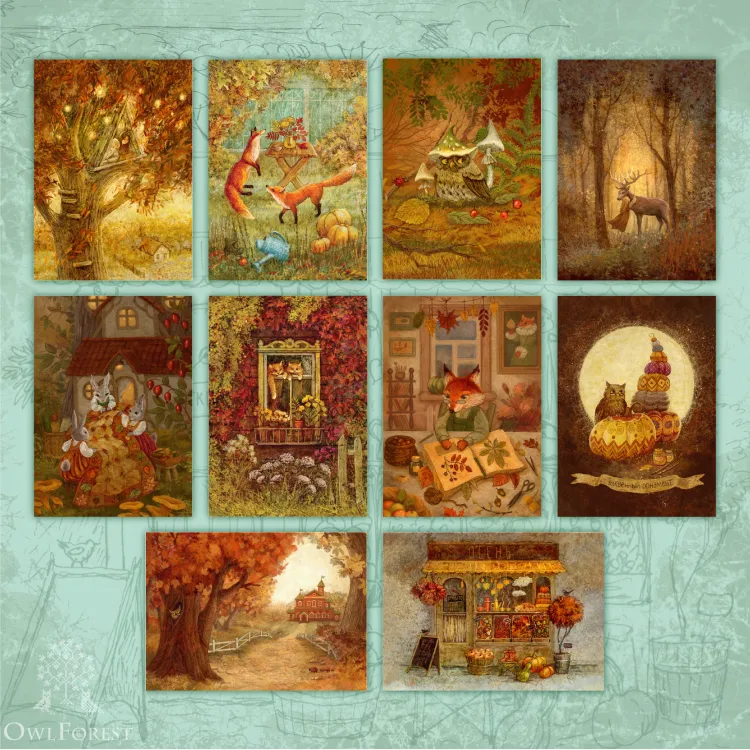 “Autumn Mood” Postcard Set  