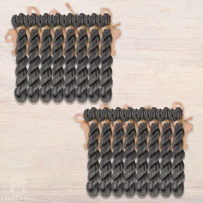 Set of OwlForest Hand-Dyed Threads for the “Black Roses” Chart (Thread Trade n.a. Kirov)