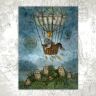 “Air-balloon Flight” Postcard