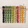 Set of OwlForest Hand-Dyed Threads for the “Singing Goldcrests” Chart (DMC)