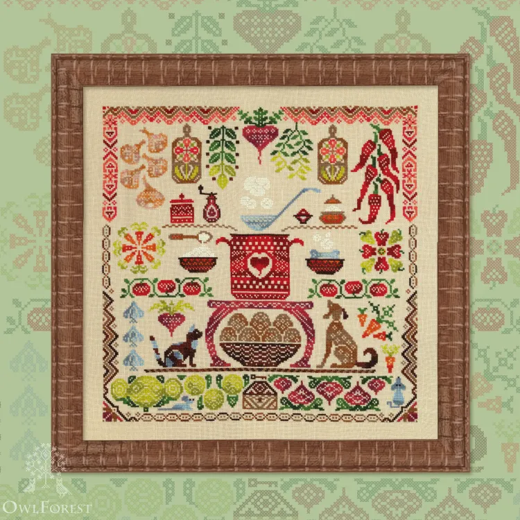 Digital embroidery chart “Borshch”