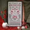 Printed embroidery chart “Red and Black Sampler”
