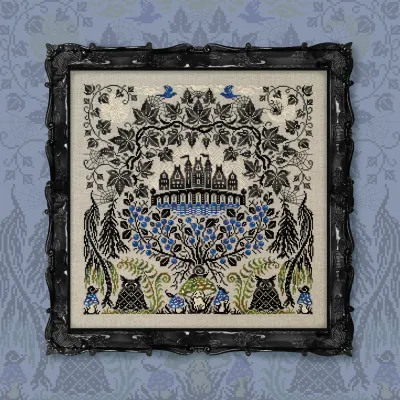 Digital embroidery chart “Black Ivy”
