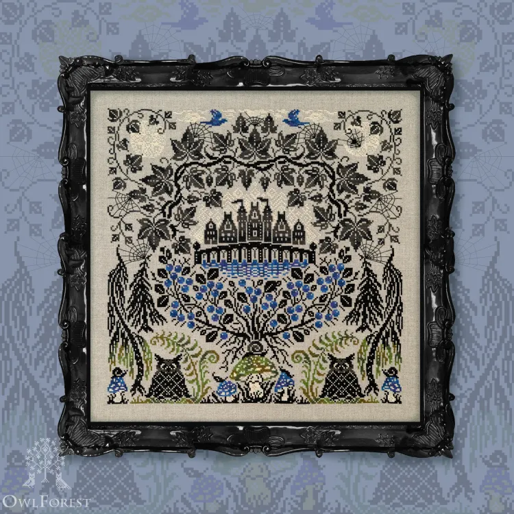 Digital embroidery chart “Black Ivy”