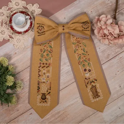 Printed embroidery chart “Coffee Bow”