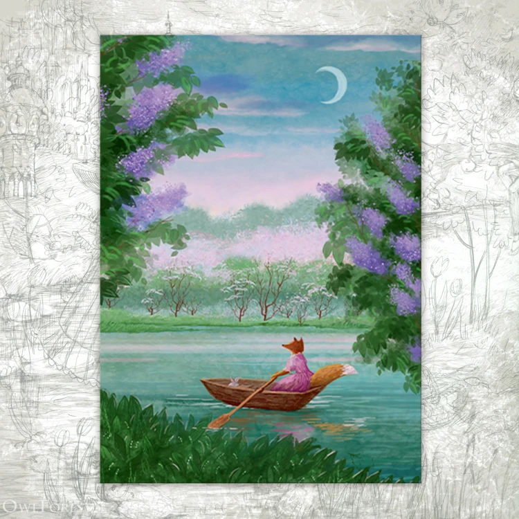“May Twilight” Postcard