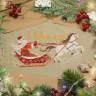Free embroidery digital chart “Dashing through the Snow”