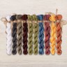 Set of OwlForest Hand-Dyed Threads for the “Titmice” Chart (DMC)