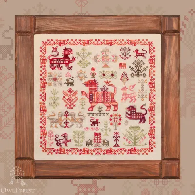 Digital embroidery chart “Glorious Leopard”