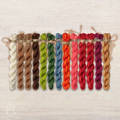 Set of OwlForest Hand-Dyed Threads for the “Borshch” Chart (Thread Trade n.a. Kirov)