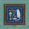 Printed embroidery chart “The Cat and the Poetry”