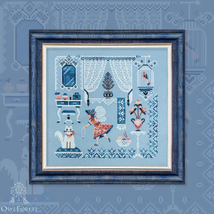 Digital embroidery chart “Boudoir Fairy”