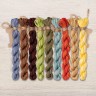 Set of OwlForest Hand-Dyed Threads for the “Forest Houses. Beavers” Chart (DMC)