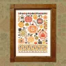 Printed embroidery chart “Pumpkin Quaker”