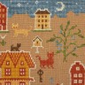 Embroidery kit “City of cats”