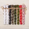 Set of OwlForest Hand-Dyed Threads for the “Garden Carps” Chart (DMC)