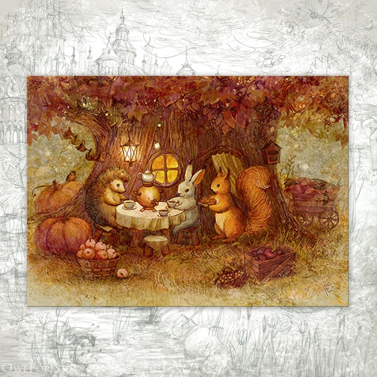 “Harvest Festival” Postcard