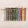 Set of OwlForest Hand-Dyed Threads for the “Little Red Riding Hood” Chart (Thread Trade n.a. Kirov)
