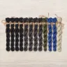 Set of OwlForest Hand-Dyed Threads for the “Black Ivy” Chart (DMC)