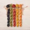 Set of OwlForest Hand-Dyed Threads for the “Pumpkin Quaker” Chart (DMC)