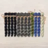 Set of OwlForest Hand-Dyed Threads for the “Black Ivy” (Thread Trade n.a. Kirov)