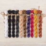 Set of OwlForest Hand-Dyed Threads for the “My Licorice Candy“ (DMC)